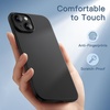 image:imageJETech Ultra Slim Case for iPhone 15 Black  Camera Lens Protection Lightweight Matte Finish Minimalist Hard PP Material Cover Supports Wireless ChargingBlack