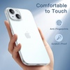 image:imageJETech Ultra Slim Case for iPhone 15 Black  Camera Lens Protection Lightweight Matte Finish Minimalist Hard PP Material Cover Supports Wireless ChargingFrosted Clear