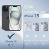 image:imageJETech Ultra Slim Case for iPhone 15 Black  Camera Lens Protection Lightweight Matte Finish Minimalist Hard PP Material Cover Supports Wireless ChargingBlack