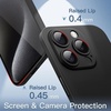 image:imageJETech Ultra Slim Case for iPhone 15 Pro Max Black Titanium  Camera Lens Protection Lightweight Matte Finish Minimalist Hard PP Material Cover Supports Wireless ChargingBlack Titanium
