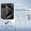 image:imageJETech Ultra Slim Case for iPhone 15 Pro Max Black Titanium  Camera Lens Protection Lightweight Matte Finish Minimalist Hard PP Material Cover Supports Wireless ChargingBlack Titanium