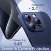image:imageJETech Ultra Slim Case for iPhone 15 Pro Natural Titanium  Camera Lens Protection Lightweight Matte Finish Minimalist Hard PP Material Cover Supports Wireless ChargingBlue Titanium