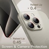 image:imageJETech Ultra Slim Case for iPhone 15 Pro Natural Titanium  Camera Lens Protection Lightweight Matte Finish Minimalist Hard PP Material Cover Supports Wireless ChargingNatural Titanium