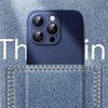 image:imageJETech Ultra Slim Case for iPhone 15 Pro Natural Titanium  Camera Lens Protection Lightweight Matte Finish Minimalist Hard PP Material Cover Supports Wireless ChargingBlue Titanium