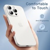 image:imageJETech Ultra Slim Case for iPhone 15 Pro Natural Titanium  Camera Lens Protection Lightweight Matte Finish Minimalist Hard PP Material Cover Supports Wireless ChargingFrosted Clear