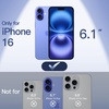 image:imageJETech Ultra Slim Case for iPhone 16 Black  Camera Lens Protection Lightweight Matte Finish Minimalist Hard PP Material Cover Supports Wireless ChargingBlue