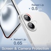 image:imageJETech Ultra Slim Case for iPhone 16 Black  Camera Lens Protection Lightweight Matte Finish Minimalist Hard PP Material Cover Supports Wireless ChargingFrosted Clear