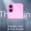 image:imageJETech Ultra Slim Case for iPhone 16 Black  Camera Lens Protection Lightweight Matte Finish Minimalist Hard PP Material Cover Supports Wireless ChargingPink