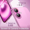 image:imageJETech Ultra Slim Case for iPhone 16 Black  Camera Lens Protection Lightweight Matte Finish Minimalist Hard PP Material Cover Supports Wireless ChargingPink