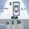 image:imageJETech Ultra Slim Case for iPhone 16 Black  Camera Lens Protection Lightweight Matte Finish Minimalist Hard PP Material Cover Supports Wireless ChargingWhite