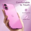 image:imageJETech Ultra Slim Case for iPhone 16 Black  Camera Lens Protection Lightweight Matte Finish Minimalist Hard PP Material Cover Supports Wireless ChargingPink