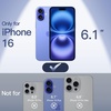 image:imageJETech Ultra Slim Case for iPhone 16 Black  Camera Lens Protection Lightweight Matte Finish Minimalist Hard PP Material Cover Supports Wireless ChargingUltramarine