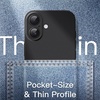image:imageJETech Ultra Slim Case for iPhone 16 Plus Black  Camera Lens Protection Lightweight Matte Finish Minimalist Hard PP Material Cover Supports Wireless ChargingBlack