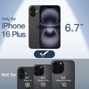 image:imageJETech Ultra Slim Case for iPhone 16 Plus Black  Camera Lens Protection Lightweight Matte Finish Minimalist Hard PP Material Cover Supports Wireless ChargingBlack