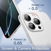 image:imageJETech Ultra Slim Case for iPhone 16 Pro Black  Camera Lens Protection Lightweight Matte Finish Minimalist Hard PP Material Cover Supports Wireless ChargingFrosted Clear