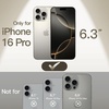 image:imageJETech Ultra Slim Case for iPhone 16 Pro Black  Camera Lens Protection Lightweight Matte Finish Minimalist Hard PP Material Cover Supports Wireless ChargingNatural Titanium