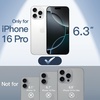 image:imageJETech Ultra Slim Case for iPhone 16 Pro Black  Camera Lens Protection Lightweight Matte Finish Minimalist Hard PP Material Cover Supports Wireless ChargingWhite Titanium