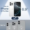 image:imageJETech Ultra Slim Case for iPhone 16 Pro Max Black  Camera Lens Protection Lightweight Matte Finish Minimalist Hard PP Material Cover Supports Wireless ChargingWhite Titanium