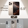 image:imageJETech Ultra Slim Case for iPhone 16 Pro Max Black  Camera Lens Protection Lightweight Matte Finish Minimalist Hard PP Material Cover Supports Wireless ChargingDesert Titanium