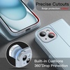 image:imageJETech Wallet Case for iPhone 15 Black  Shockproof PU Leather Card Holder Magnetic Flip Cover Stand Feature Full Camera ProtectionBlue