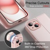 image:imageJETech Wallet Case for iPhone 15 Black  Shockproof PU Leather Card Holder Magnetic Flip Cover Stand Feature Full Camera ProtectionPink