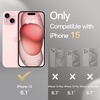 image:imageJETech Wallet Case for iPhone 15 Black  Shockproof PU Leather Card Holder Magnetic Flip Cover Stand Feature Full Camera ProtectionPink