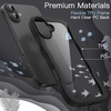 image:imageJETech Wavy Case for iPhone 16 Plus Pink  Cute Wavy Design Shockproof Protection Hard Clear PC Back Comfortable GripBlack