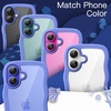 image:imageJETech Wavy Case for iPhone 16 Plus Pink  Cute Wavy Design Shockproof Protection Hard Clear PC Back Comfortable GripUltramarine