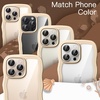 image:imageJETech Wavy Case for iPhone 16 Pro Desert Titanium  Cute Wavy Design Shockproof Protection Hard Clear PC Back Comfortable GripDesert Titanium