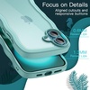 image:imageJETech Wavy Case for iPhone 16 Ultramarine  Cute Wavy Design Shockproof Protection Hard Clear PC Back Comfortable GripTeal