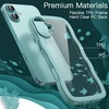 image:imageJETech Wavy Case for iPhone 16 Ultramarine  Cute Wavy Design Shockproof Protection Hard Clear PC Back Comfortable GripTeal