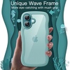 image:imageJETech Wavy Case for iPhone 16 Ultramarine  Cute Wavy Design Shockproof Protection Hard Clear PC Back Comfortable GripTeal