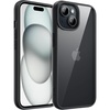 image:imageJETech Case for iPhone 15 Pink  Solid Color Matte TPU Frame Scratch Resistant Clear Back Phone CoverBlack