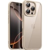image:imageJETech Case for iPhone 16 Pro Max Desert Titanium  Solid Color Matte TPU Frame Scratch Resistant Clear Back Phone CoverDesert Titanium