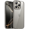 image:imageJETech Case for iPhone 16 Pro Max Desert Titanium  Solid Color Matte TPU Frame Scratch Resistant Clear Back Phone CoverNatural Titanium
