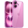 image:imageJETech Case for iPhone 16 Teal  Solid Color Matte TPU Frame Scratch Resistant Clear Back Phone CoverPink
