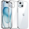 image:imageJETech Clear Case for iPhone 15 AntiYellowing Clear  Camera Lens Protection Shockproof Precise Cutouts Scratch Resistant Phone CoverClear