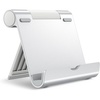 image:imageJETech Foldable Tablet Stand for 411 Tablets and Phones Silver  Adjustable Portable Desktop Holder Foldable Dock for iPadiPad ProAirMini Galaxy Tab A8A7 LiteA7S8S7 Kindle etcSilver