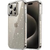 image:imageJETech Glitter Case for iPhone 15 Pro Max Clear  Sparkly Glitter Design Shockproof Protection Clear Back Stylish LookClear