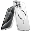 image:imageJETech Magnetic Case for iPhone 15 Pro 61Inch Compatible with MagSafe Camera Lens Full Protection Shockproof Soft TPU Electroplated Phone Cover Natural TitaniumWhite Titanium