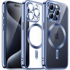 image:imageJETech Magnetic Case for iPhone 15 Pro Gold  Compatible with MagSafe Camera Lens Protection Electroplated TPU Frame Shockproof ProtectionSierra Blue