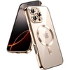 image:imageJETech Magnetic Case for iPhone 16 Pro Max Desert Titanium  Compatible with MagSafe Camera Lens Protection Electroplated TPU Frame Shockproof ProtectionDesert Titanium