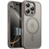 image:imageJETech Magnetic Matte Case for iPhone 16 Pro Max Black Titanium  Compatible with MagSafe Camera Control Button Translucent Matte Back Slim Shockproof ProtectionNatural Titanium