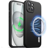 image:imageJETech Magnetic Silicone Case for iPhone 15 Black  Compatible with MagSafe Silky Soft Touch Full Camera Lens Protection Shock Absorbing Phone CoverBlack