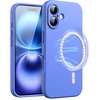 image:imageJETech Magnetic Silicone Case for iPhone 16 Black  Compatible with MagSafe Silky Soft Touch Full Camera Lens Protection Shock Absorbing Phone CoverUltramarine