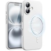 image:imageJETech Magnetic Silicone Case for iPhone 16 Black  Compatible with MagSafe Silky Soft Touch Full Camera Lens Protection Shock Absorbing Phone CoverWhite