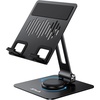 image:imageJETech Swivel Tablet Stand for 413 Tablets and Phones Silver  Adjustable Swivel Desktop Holder Foldable Cradle for iPadiPad AirProMini Galaxy Tab A11S11 etcBlack