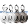 image:imageJETech Waterproof Case for AirTag 21 BlackClearPinkBlue  Cover 4Pack with Keychain Full Body AntiScratch Protection Secure Fit Design MultiColor SetBlackBlackClearClear