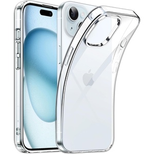 image:imageJETech Clear Case for iPhone 15 Clear  Slim Protection Soft TPU Transparent Design ShockproofClear