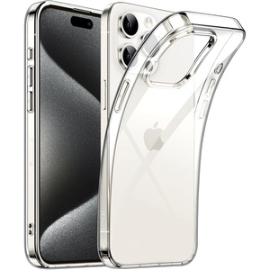 image:imageJETech Clear Case for iPhone 15 Pro Clear  Slim Protection Soft TPU Transparent Design ShockproofClear